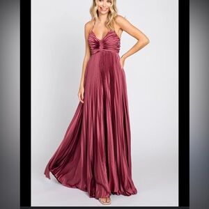 PINKBLUSH maternity pleated gown (washable)